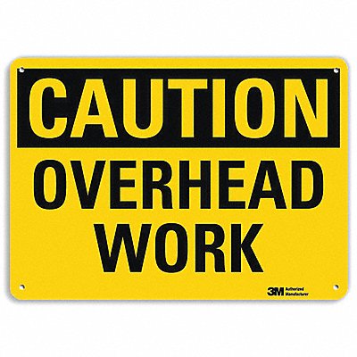 LYLE U41580NP14X10 Caution Sign 10 inx14 in Plastic