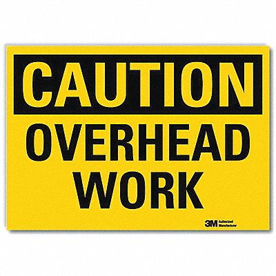 LYLE U41580RD14X10 Safety Sign 10 in x 14 in Reflective Sheeting