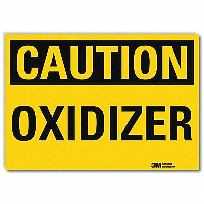 LYLE U41581RD14X10 Caution Sign 10x14in Reflective Sheeting
