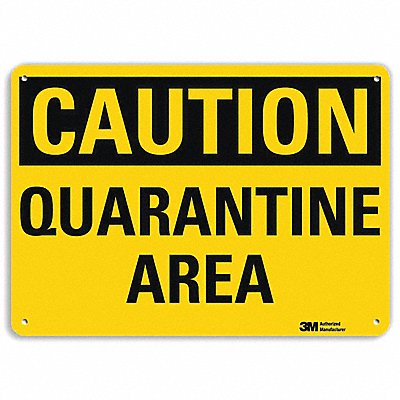 LYLE U41614NA10x7 Caution Sign 7 in x 10 in Aluminum