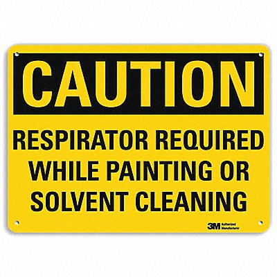 LYLE U41626NA14x10 Caution Sign 10 in x 14 in Aluminum