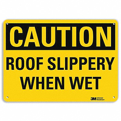 LYLE U41635RA10X7 Safety Sign 7 in x 10 in Aluminum