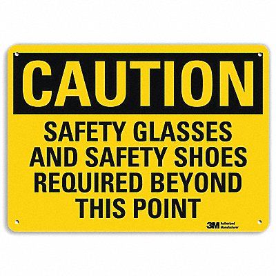 LYLE U41644RA10X7 Safety Sign 7 in x 10 in Aluminum