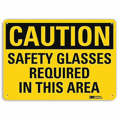 LYLE U41650RA10X7 Safety Sign 7 in x 10 in Aluminum