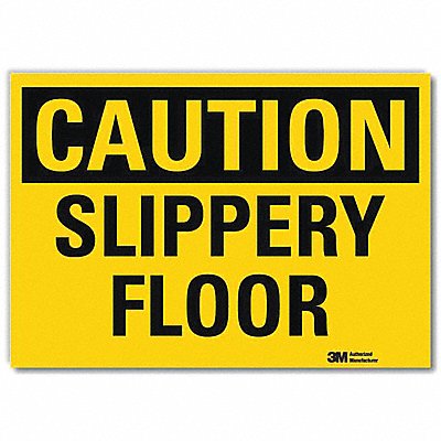 LYLE U41667RD7X5 Safety Sign 5 in x 7 in Reflective Sheeting