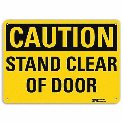 LYLE U41677RA14X10 Safety Sign 10 in x 14 in Aluminum