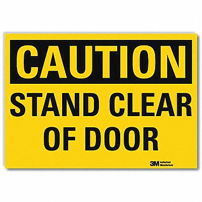 LYLE U41677RD10X7 Safety Sign 7inx10in Reflective Sheeting