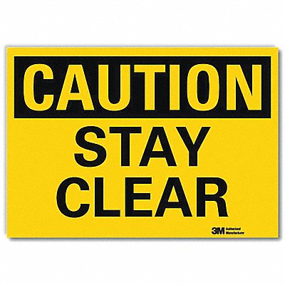 LYLE U41687RD14X10 Safety Sign 10x14in Reflective Sheeting