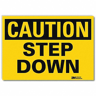 LYLE U41688RD10X7 Safety Sign 7inx10in Reflective Sheeting