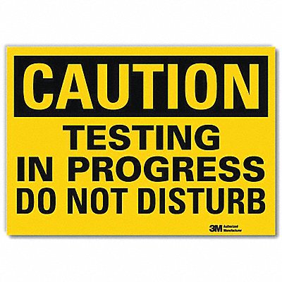 LYLE U41697RD14X10 Safety Sign 10inx14inReflective Sheeting