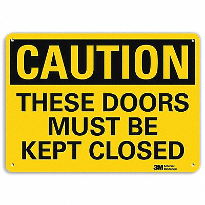 LYLE U41702RA10X7 Safety Sign 7 in x 10 in Aluminum