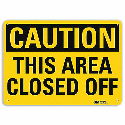 LYLE U41703RA10X7 Safety Sign 7 in x 10 in Aluminum