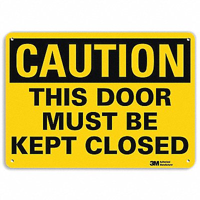 LYLE U41705RA14X10 Safety Sign 10 in x 14 in Aluminum