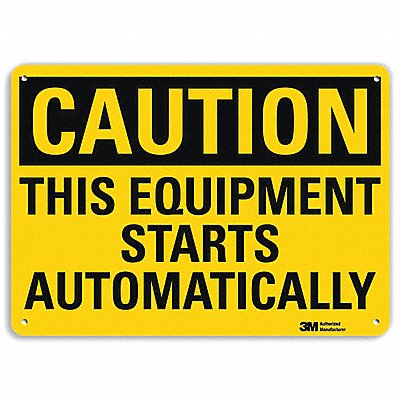 LYLE U41709RA10X7 Safety Sign 7 in x 10 in Aluminum