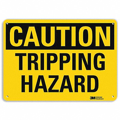 LYLE U41736RA10X7 Safety Sign 7 in x 10 in Aluminum