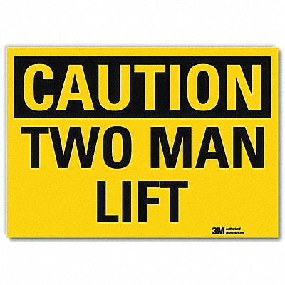 LYLE U41740RD14X10 Safety Sign 10 in x 14 in Reflective Sheeting