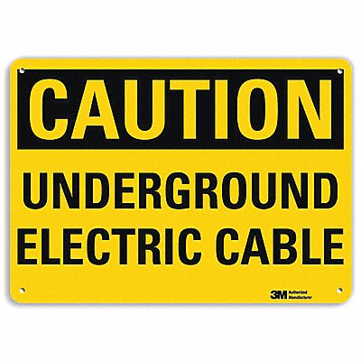 LYLE U41745RA10X7 Safety Sign 7 in x 10 in Aluminum