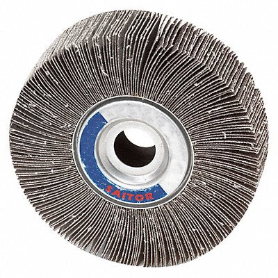 UNITED ABRASIVES-SAIT 72030 Flap Wheel AO 6 in 60 Grit 6000 rpm