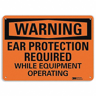 LYLE U61072NP14X10 Warning Sign 10 in x 14 in Plastic