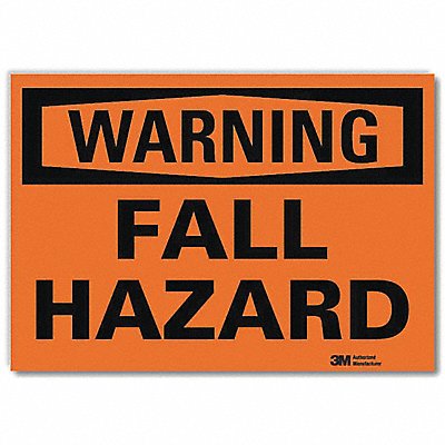 LYLE U61086RD10X7 Warning Sign 7inx10inReflective Sheeting