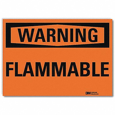 LYLE U61089RD10X7 Warning Sign 7inx10inReflective Sheeting