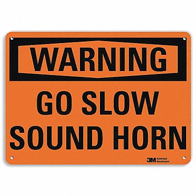 LYLE U61099NP10X7 Warning Sign 7 in x 10 in Plastic