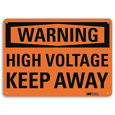 LYLE U61121NP14X10 Security Sign 10 in x 14 in Plastic