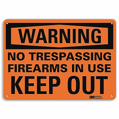 LYLE U61180NP10X7 Security Sign 7 in x 10 in Plastic