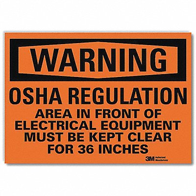 LYLE U61190RD7X5 Security Sign 5inx7inReflective Sheeting