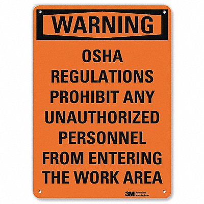 LYLE U61191NP7X10 Security Sign 10 in x 7 in Plastic