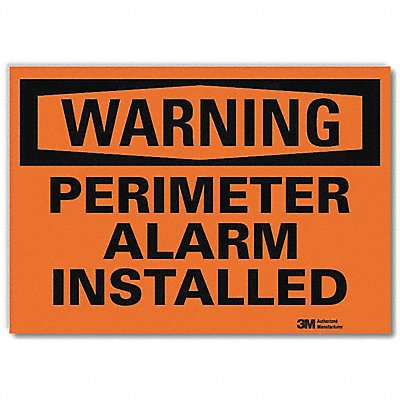 LYLE U61195RD14X10 Security Sign 10x14in Reflctive Sheeting