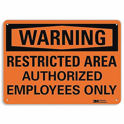 LYLE U61215NP10X7 Security Sign 7 inx10 in Plastic