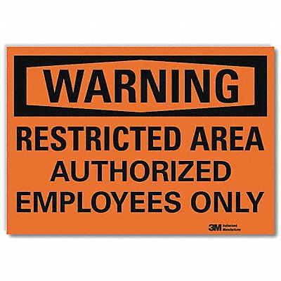 LYLE U61215RD7X5 Security Sign 5inx7inReflective Sheeting