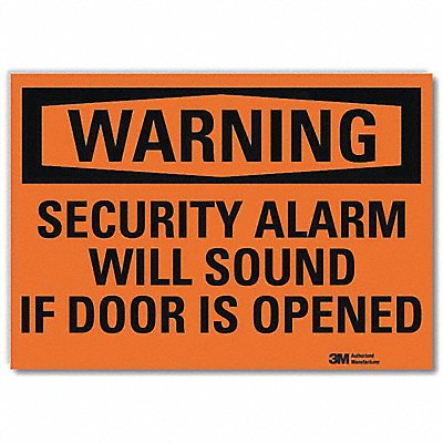 LYLE U61219RD14X10 Security Sign 10x14in Rflctive Sheeting