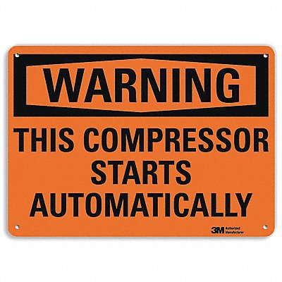 LYLE U61240NP10X7 Security Sign 7 inx10 in Plastic