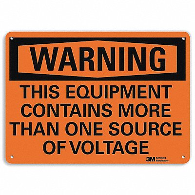 LYLE U61245NP10X7 Security Sign 7 inx10 in Plastic