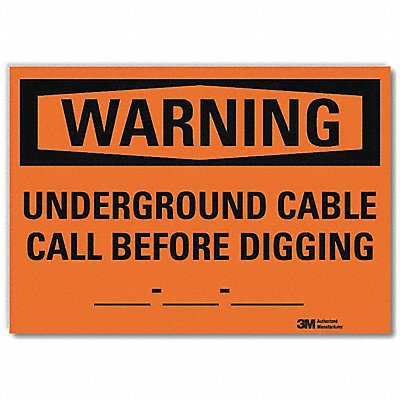 LYLE U61259RD14X10 Security Sign 10in x 14in Reflective Sheeting