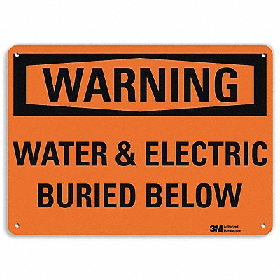 LYLE U61271NP14X10 Security Sign 10 in x 14 in Plastic