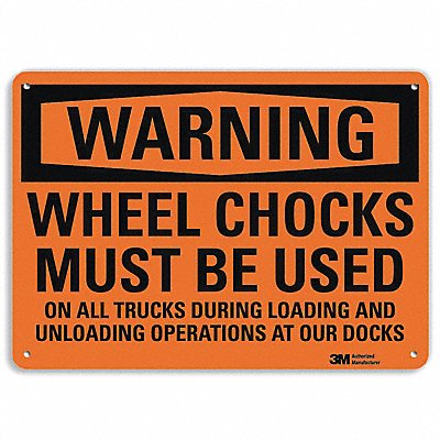 LYLE U61278NA10x7 Danger Sign 7 in x 10 in Aluminum