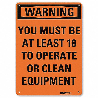 LYLE U61283NP7X10 Security Sign 10 in x 7 in Plastic