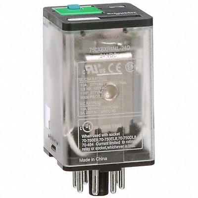 SCHNEIDER 750XBXRM4L24D J2409 General Purpose Relay 24VDC 10A 8Pins