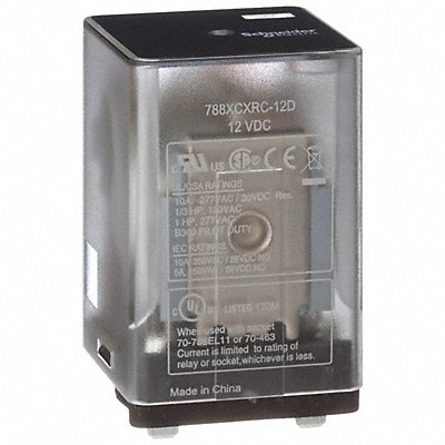 SCHNEIDER 788XCXRC12D J2416 General Purpose Relay 12VDC 10A 11Pins