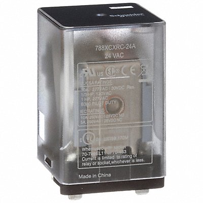 SCHNEIDER 788XCXRC24A J2416 General Purpose Relay 24VAC 10A 11Pins