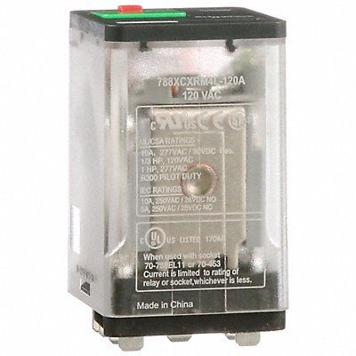 SCHNEIDER 788XCXRM4L120A J2418 GeneralPurpose Relay 120VAC 10A 11Pins