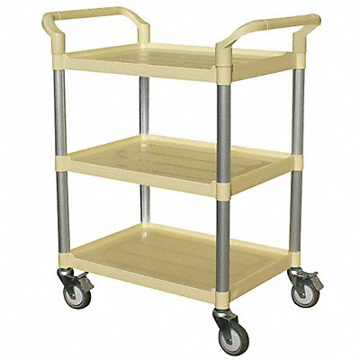 GRAINGER 35KT24 Utility Cart Beige 38-1/4 in.H