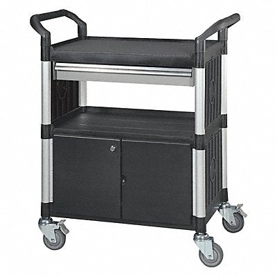 GRAINGER 35KT32 Enclosed Cart 34.25 Fiberglass/Plastic