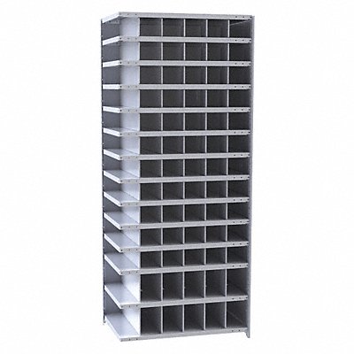 HALLOWELL A552924HG Additional Metal Bin Shelving 24inx84inx36in #Cmpmt 78