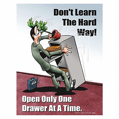 SAFETYPOSTER.COM P0077 Safety Poster 22 in x 17 in Paper