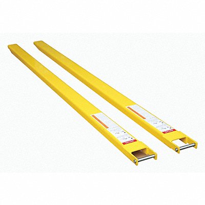 GRAINGER 35LU33 Fork Extension Yellow 3 000 lb 4 W PK2