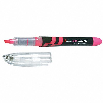 ABILITY ONE 7520010000000 Highlighter Pen Stl Fluorescent Pink PK6